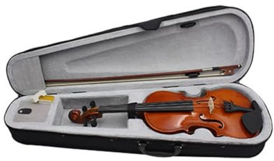 MVKLIW Violine 3/4 Violine, Musikinstrumente für Erwachsene und Kinder, Mit Hartschalenkoffer, Bogen, Perfekt für AnfäNger
