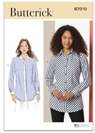 BUTTERICK Sewing Pattern B7010K5 Misses' Shirts K5 (8-10-12-14-16)