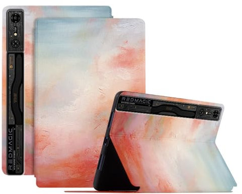 Nubia Schutzhülle für Nubia Red Magic Gaming Pad Pro 27,7 cm (11 Zoll) Multi-Winkel-Sichtständer, TPU, PU-Leder, Ständer