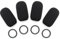Voarmaks Schaumstoff-Mikrofonabdeckung und O-Ring-Set, kompatibel mit Audeze Maxwell, Astro A50/A40 TR, Corsair Virtuoso LE/Void Pro, Razer Blackshark, Antlion Modmic Mikrofon, Rauschunterdrückung, 4