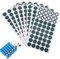 ANBOO 18650 Insulating Self-Adhesive, 18650 Lithium Batteries Insulator Rings Paper, Adhesive Paper (200 Pieces Hollow Rings + 200 Pieces Solid Rings)