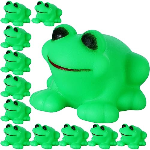 KONTONTY 12st Frosch Poolspielzeug Für Kinderbadezimmer Bevorzugen Wasserspielzeug Für Badespielzeug Für Babys Badespielzeug Für Vinyl