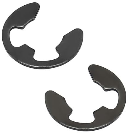 Ctyjia 100 Piezas Arandelas de Seguridad E-Clips, Anillo de Retención en Forma E, 4.0mm Anillo de Retención, para de Sujeción de Eje