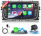 Hodozzy 4G+64G Car Stereo for Ford Focus S-Max Mondeo Galaxy C-Max Kuga, Android Car Radio with Wireless Carplay Android Auto, 7 Inch Touchscreen with GPS Wifi Bluetooth FM/RDS DSP Canbus Camera
