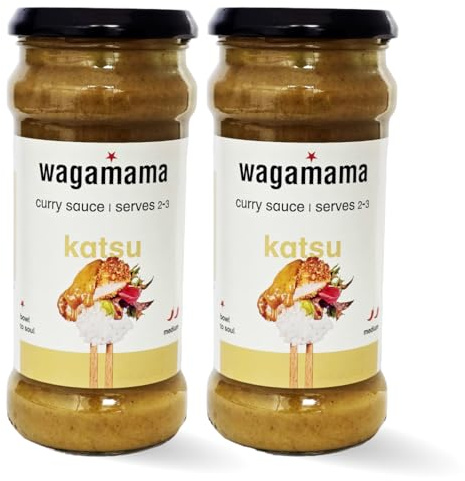 Wagamama Katsu Curry Sauce, 340g, 2 Pack, Medium Heat, Serves 2-3, Vegetarian Friendly