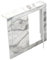 LYUCAYHQ Radiator Cover with 2 Doors, Marble Finish Entryway Decorative Cabinet, Wall-Mounted Bathroom Cabinet for Shower Manifold, Plumbing Pipes & Utilities(60x70x15cm/24x28x6in)