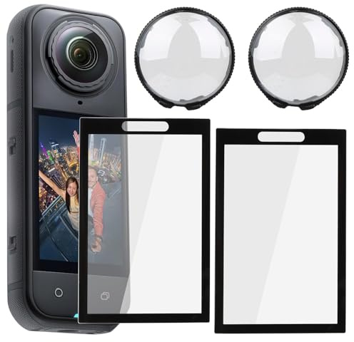 Protector de Pantalla para Insta 360 X5 (paquete de 2), Alta Dureza 9H | Protección contra Arañazos y Polvo, Instalación Fácil sin Burbujas, Visión Ultra-Clara HD,insta 360 X5 accesorios