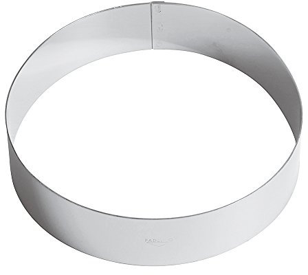 Paderno Anello Pasticceria per Mousse, Acciaio Inox, 20 cm