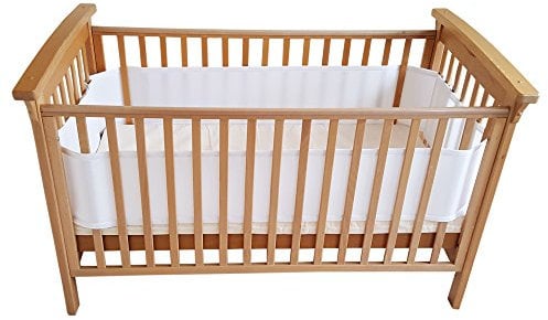 Airoya® 4-seitige, atmungsaktive Nestchen, frei von Verhedderungsrisiko, BS EN 16780 Sicherheitsein formung, luftstromsichere 3D-Netz-Kinderbetteinlage