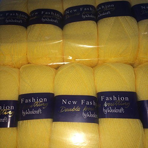 5 x 100g Woolcraft Dk Double Knitting Wool, Yarn (5 x 100g Butterscotch 4f33)