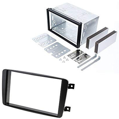 Audioproject A299 - Autoradio EinbauSet Radioblende Doppel 2 DIN Mercedes C-Klasse W203 CLK W209 Viano Vito Einbaurahmen Metallschacht ISO DIN