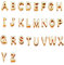U7 personalisiert Buchstaben aus Zinklegierung Charms für Choker Kette DIY Silber Custom Halskette A bis Z Anfangbuchstaben Hochglanz Glänzende 18k vergoldet Initialen Alphabet-Accessories für Kette
