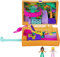 Polly Pocket Coffret Univers Safari dans la Jungle, Mini-Figurines Paresseux, Polly et Shani, Surprises et Autocollants Inclus, Jouet pour Enfant, GKJ53