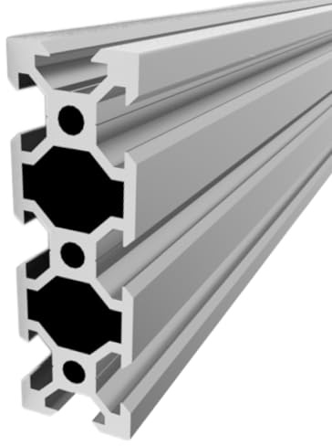 Zewool Aluminiumprofil, V Typ, Eloxiert, Länge 200-2000mm, 20x60mm, Ideal für 3D-Drucker, CNC-Maschinen, Laserplotter (600mm)