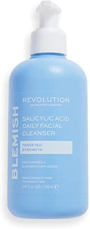 Revolution Skincare Gesichtsreiniger, mit Salicylsäure, bekämpft Hautunreinheiten und verkleinert Poren, vegan und frei von Tierversuchen, 250ml