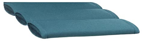 KETTtex EXKLUSIV Auflage Hocker Petrol/Grün I Barhocker Polster 50x50x3cm I KTH1 Sitzauflage weich & robust I Stuhlauflage UV-beständig I wasserabweisendes Sitzkissen I Dessin 2312