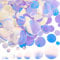 PH PandaHall 10-52mm Pailletten zum Basteln 7 Größen Lose Pailletten Regenbogen Pailletten Transparente Verzierung Pailletten Für Fasching Stickereien Braut Kunsthandwerk Schmuckherstellung 340 Stück