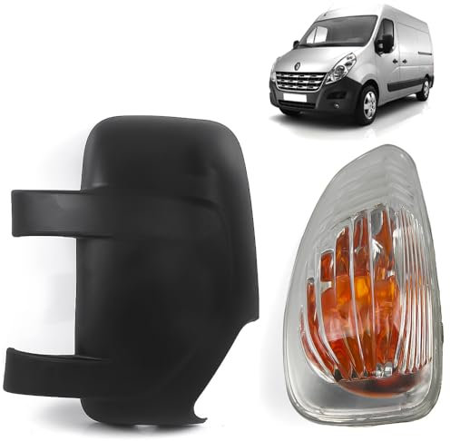 ROBUST Door Wing Mirror Cover & Indicator Lamp Lens Left Passenger Side for Opel Vauxhall Movano B Mk2 Renault Master Mk3 Nissan NV400 261652475R 2616500Q0A 2010 Onwards