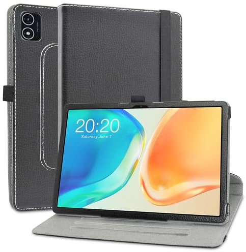 MAMA MOUTH Compatible con TECLAST M40 Plus Funda,Cuero Sintético Rotación de 360 Grados de Función de Soporte para TECLAST M40 Plus/TECLAST P40HD / P40S 10.1 Inch Tablet (Dual Camera) 2023,Negro