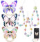 BSITSSS 3 Pezzi Supporto per Anello per Cellulare, Cellulare Anello Rotazione 360 Anello per Cellulare, Anello Telefono con 3 Charms per Cellulari per Samsung iPhone PC Smartphone