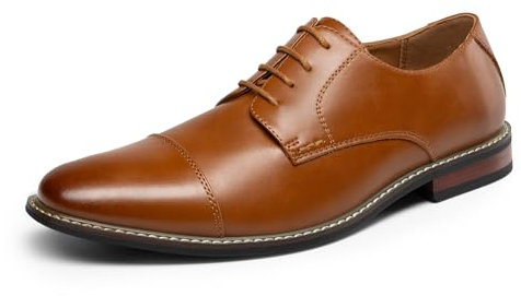 Bruno Marc Herren Derby Anzugschuhe Klassischer Business Schnürhalbschuhe,Size 44,Braun,BMUMOX2528