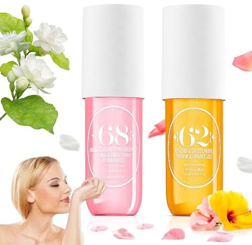 2 pezzi Profumo per capelli e spray per il corpo, 90 Ml Fragranza per Capelli e Corpo, profumo corpo spray da donna, set di profumi, profumi, profumi, da viaggio, regalo per donna