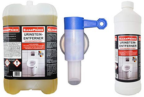 CleanPrince 5+1= 6 Liter Urinstein-Entferner | 1 x gratis Ausgießer pro Bestellung | Rostflecken