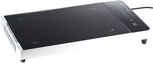 Rosenstein & Söhne Glaskeramik Grill: Tisch-Glasgrill mit Touchpad und Timer, 800 W, bis 300 °C (Glaskeramik Grillplatte, Teppanyaki, Grillplatten)