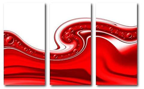Bilderwelten Leinwandbild Oriental Flow TRIPTYCHON, Größe: 200cm x 300cm x 2cm