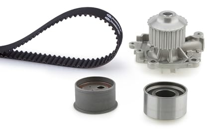 GATES KP15514XS-2 Wasserpumpe + Zahnriemensatz Zähnezahl: 154 29 mm mit Wasserpumpe Kompatibel mit VOLVO V40 Kombi 645, MITSUBISHI Space Star DGA