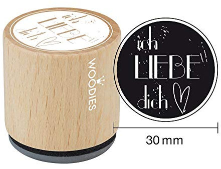 efco Woodies Stempel Ich Liebe Dich 2 ø 30 mm