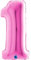 Grabo XXL Riesen Zahlen Folienballon 102 cm (40) Farbauswahl – Perfekte Deko für Geburtstage, Jubiläen & Feiern – Happy Birthday Party-Highlight - für Helium und Luft! Wiederverwendbar! (Pink, 1)