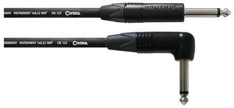 CORDIAL Kabel Gitarre jack recht/abgewinkelt 9 m Kabel INSTRUMENT Select Jack recht/abgewinkelt