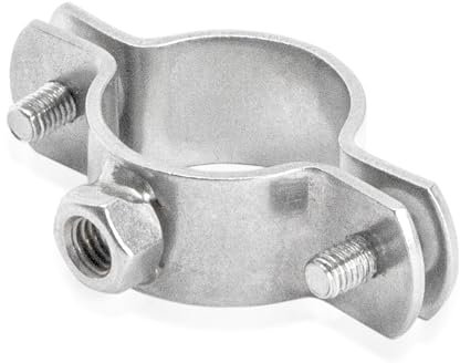 PRIOstahl® Rohrschellen aus Edelstahl V2A f. Stockschrauben - Rohrhalter Rohrbefestigung Rohr (1 Zoll, 30-37mm, 1 Stück)