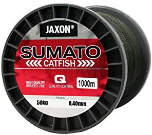 Jaxon Geflochtene Schnur SUMATO Catfish Wels Wallerschnur Braided Line 1000m (0,40mm / 50kg)