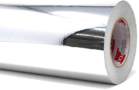 Finest Folia (5,99€/m²) 351 Chromfolie Chrom Plotterfolie Folie Vinyl Glanz klebefolie (31cm, 5Meter)