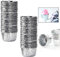 Silver Baking Cups 100Pcs Metallic Small Baking Cupcake Liners Cupcake Cases Cake Paper Wrapper Foil Metallic Muffin Cases Baking Cups for Thanksgiving Christmas Wedding Holiday Party-Silver