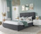 lukmebel SARA Polsterbett 180 x 200 cm mit Bettkasten - Doppelbett 180 x 200 mit Lattenrost - Bett 180 x 200 mit Stauraum Jasmine 96