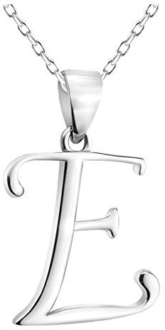 Sofia Milani - Damen Halskette 925 Silber - E Buchstaben Anhänger - 50362