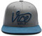 Vice Golf Unisex Crew Cap Hut, blau/grau, M