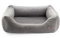 BOUTIQUE ZOO Exclusive Hundebett | Hundeliege, Hundekörbchen mit Kissen | Hundesofa für große Hunde | Große: XL - 100 x 79 x 22 cm | Farbe: Velvet Grau