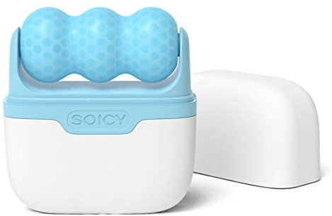 SOICY S30 Eisroller 2in1 Kältemassagegerät für Gesichtskörper Cool Massage mit Kunststoffabdeckung, blau