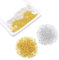upain 1000 Stück Quetschperlen, Tube Crimp Perlen 2,5 mm, Quetschperlen Kettenverschluss, Positionierung Lose Perlen für Die DIY-Schmuckherstellung, Gold & Silber 2 Farben