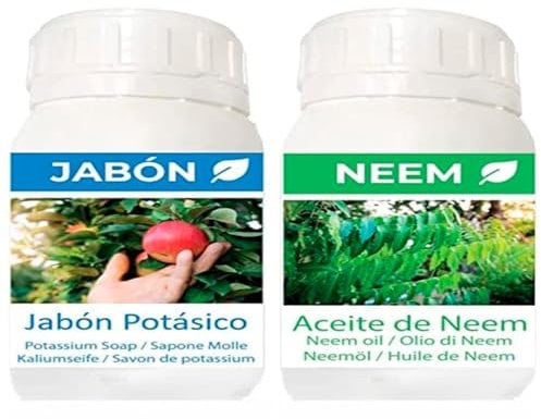 PLANTAWA - Kaliseife und Neemöl für Pflanzen (2X250 ml) | Bio, biologisch abbaubar und natürliches Insektenschutzmittel | Nachhaltiger Schutz für den Gemüsegarten, Weiße Fliege.