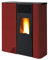Stufa a pellet BIO GS90-8kW - SLIM 26 cm - uscita fumi multipla - superiore, laterale dx o posteriore destra