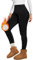 Missluck Thermo Leggings Damen Gefüttert Thermoleggings Verdickte Plüsch Thermohose Fleece Leggins Warme im Winter,Schwarz,M