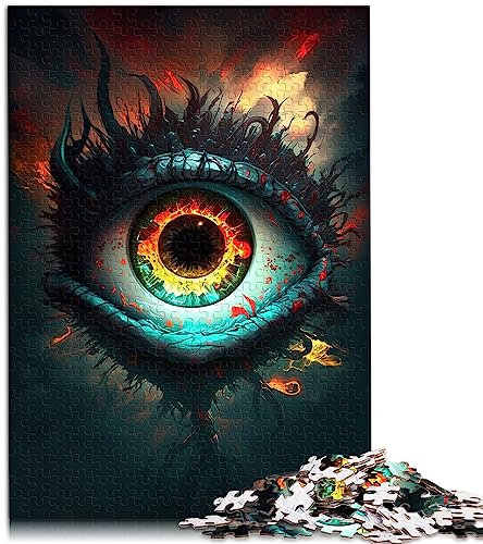 Puzzles für Erwachsene „Eyes of The Abyss“, 1000-teiliges Puzzle, Holzpuzzle für Erwachsene und Kinder ab 12 Jahren, Familienspiele, Weihnachts- und Geburtstagsgeschenke, Größe: 50x75 cm