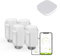 Qiumi Smart Zigbee Thermostatic Radiator Valve Head,Programmable Thermostat,Temperature Heater,TRV, Alexa, Voice Control