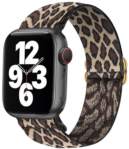SITAFU Cinturino Compatibile con Apple Watch Cinturino 42mm 44mm 45mm Uomo Donna,Nylon Elastico Intrecciato Regolabile Sport Cinturini di Ricambio Compatibile per iWatch Series 7 6 5 4 3 2 1 SE