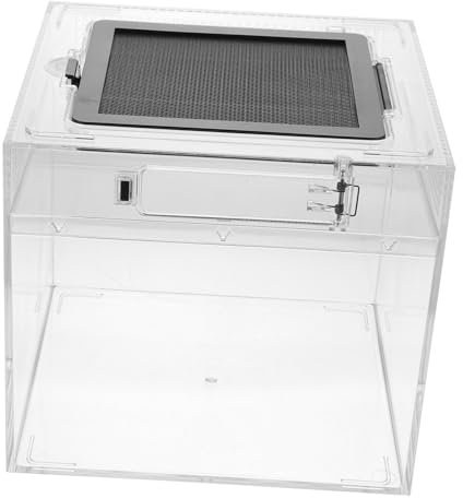 FRCOLOR 1stück Reptilien Fütterungsbox Aus Pc-Material Transparent Geräumig Für Schlangen Eidechsen Und Kleine Haustiere Einfach Zu Reinigen Beobachten Habitat Für Tierhaltung